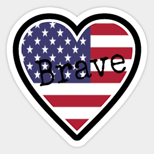 American Brave Sticker